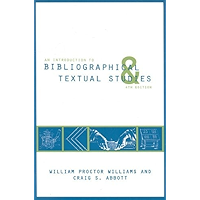 An Introduction to Bibliographical and Textual Studies (Modern Language Association) book cover