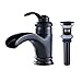 Rozin Bathroom Waterfal Spout Basin Faucet Single Lever Vanity Sink Mixer Tap with Pop up Drain Oil Rubbed Bronze