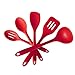 Silicone Utensil Set,Heat Resistant Kitchen Cooking and Baking Utensils,10.6-Inch (5 Piece Set)