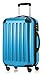 Hauptstadtkoffer Luggages Sets Glossy Suitcase Sets Hardside Spinner Trolley Expandable (20', 24' & 28') TSA (Cyan blue)