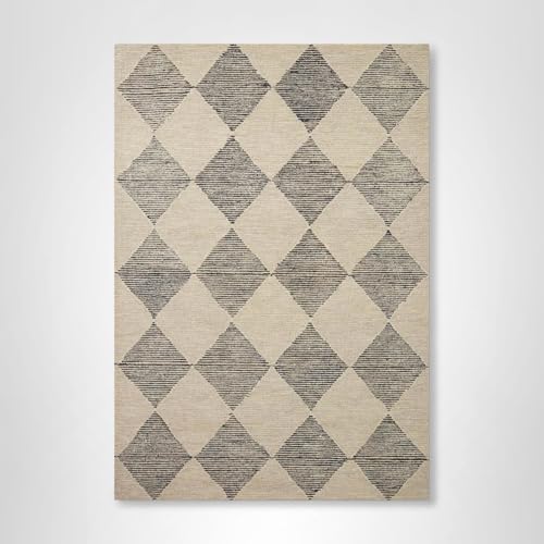LOLOI CHRIS LOVES JULIA FRANCIS COLLECTION FRA-01 BEIGE/CHARCOAL 2′-3″ X 3′-9″ ACCENT RUG