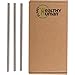 Healthy Human Set of 3 BPA Free Reusable Metal Drinking Stainless Steel Straws -Ideal for 20oz Tumblers