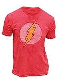 Junk Food True Vintage The Flash Original Distressed Logo Red Mens T-shirt