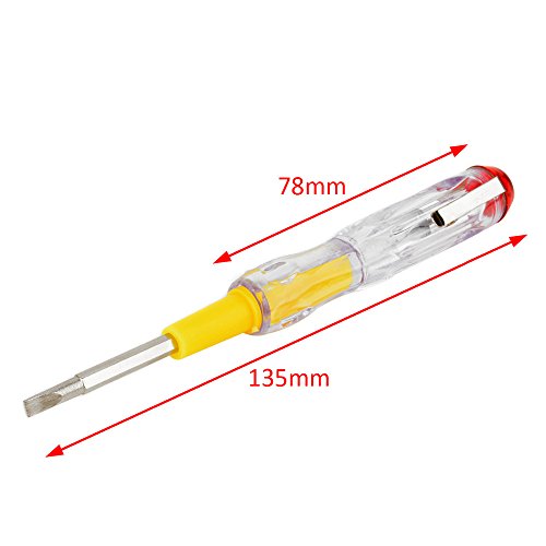 1pc New 100-500V Multi-function Household LED Electric Test Tester Pen Screwdriver Voltage Tester Detector Probe 137mm - Thumbnail 3