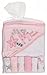 Little Beginnings Zoo Print Hooded Towel and Washcloths Gift Set, Pink