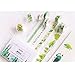 Fresh Green Washi Tape Set 20 Rolls Watercolor Leaf Grass Flower Tree Drink Food Fruit Cute Animal Girl Boy Scrapbook Album Journal Planner Art Craft Agendar DIY Decorative Label Sticker