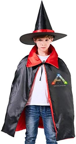 NUJSHF ARK Survival Evolved Logo (2) Unisex Kids Hooded Cloak Cape Halloween Party Decoration Role Cosplay Costumes Outwear
