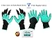 HAODE FASHION 2 Pairs Garden Genie Gloves with Fingertips Claws on Each Hand- for Right Handers & Left Handers- for Digging and Planting- for Rose Pruning- for Women & Men Gloves