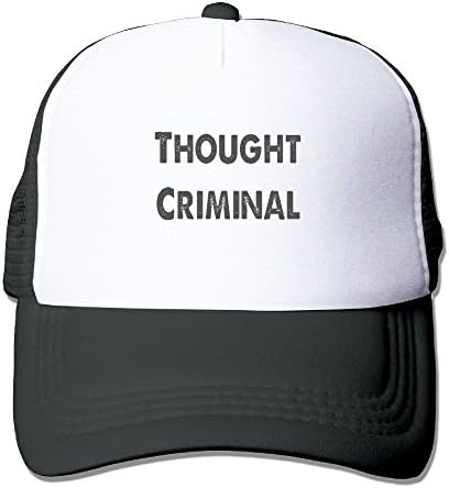 ShengJie Thought Criminal Summer Passion Movement Summer Fashion Mesh Baseball Cap Adjustable Trucker Hats For Outdoor SportBlack