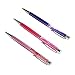Ballpoint Pens, 6 PCS Pens with Bling Dynamic Liquid Sand Gift Metal Ball Pens for Office Decor Refillable Black Ink