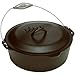 Lodge 7 Quart Pre-Seasoned Cast Iron Dutch Oven with Lid - Wire Bail Handle for Easy Transfer from Cooking Surface to Table - Use in the Oven, on the Stove, on the Grill or over the Campfire - Black