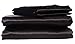 HONEYMOON HOME FASHIONS Ultra Luxury and Soft Satin Full Bed Sheet Set - Black