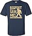 X-Large Navy Blue Adult Bigfoot Saw Me But Nobody Believes Him Squatch T-Shirt