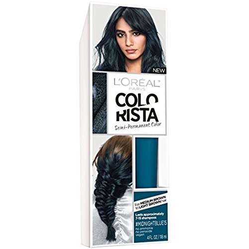 L'Oreal Colorista Semi-Permanent Hair Color, #15 Midnight Blue, 4 fl oz (Pack of 2)