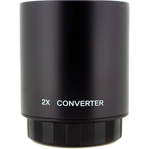 2X Teleconverter for Bower, Rokinon, Vivitar, Samyang 500mm, 800mm, 420-800mm, 650-1300mm T-Mount Lens
