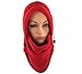Novasport Women's Balaclava Hooded Face Mask Fleece (Red)