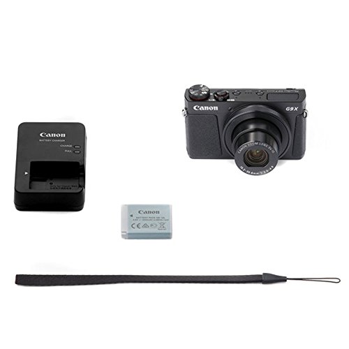 Canon PowerShot G9 X Mark II Digital Camera (Black) + SanDisk 64GB Memory Card + Point & Shoot