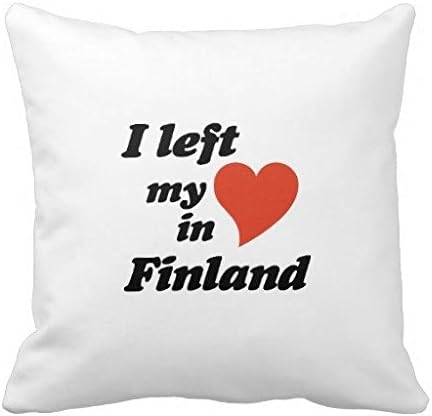 I Left My Heart In Finland Pillow Case