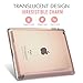 MoKo Case Fit iPad 2/3/4 - Ultra Lightweight Slim Smart Shell Stand Cover with Translucent Frosted Back Protector Fit iPad 2/The New iPad 3 (3rd Gen)/iPad 4, Rose Gold (with Auto Wake/Sleep)