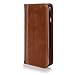 E LV iPhone 6S Case, iPhone 6 Case Cover - PU Leather Book Style Wallet Flip Slim Case Cover for iPhone 6S / iPhone 6 with 1 Stylus and 1 Screen Protector - Brown