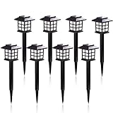 KODOO 8Pack Solar Pathway Lights Outdoor, Outdoor Garden Lights, Solar Pathway Lights, Outdoor Landscape Lighting for Lawn/Patio/Yard/Walkway/Driveway