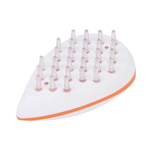 Yiwa Mini Electric Scalp Massage Comb Anti-Static Promote Blood Circulation Brush Head Massager Hair Beauty Accessory