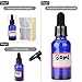 COQOFA 200 pcs PVC Heat Shrink Wrap Bands for 1oz 30ml Glass Dropper Bottles Sealer Clear Perforated