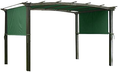 AMPERSAND Pergola Canopy Shade Replacement Cover 17 X 6.5 Ft (Green)