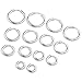 Zysta 2-10pcs Stainless Steel Silver Small Round Tube Endless Hoop Earrings, Hypoallergenic for Cartilage, Nose, Ears, Tragus