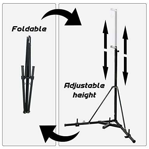 BotaBay Folding Heavy Bag Stand Height Adjustable Sandbag Folding Heavy Bag Stand with Portable