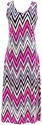 Fashion@Dasksell Women's Multicolor Printed Casual Trendy Spring Summer Maxi Dress (Small, Hot Pink-A2)