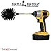 Black Ultra Stiff Spinning Cleaning BBQ Grill Brush - Rust Remover - Cordless Drill Scrub Brushes for Cleaner Results - Industrial Cleaning Tools - No Wire Brush for Drill - Stainless Steel Scrubber