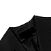 Irisie Women Structured Lapel Split Trench Longline Cape Blazer(L,Black)