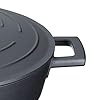 MasterClass-Shallow-Casserole-Dish-with-Lid-Lightweight-Cast-Aluminium-Black-4-Litre-28-cm MasterClass Shallow Casserole Dish with Lid 4L/28 cm, Lightweight Cast Aluminium, Induction Hob and Oven Safe, Black