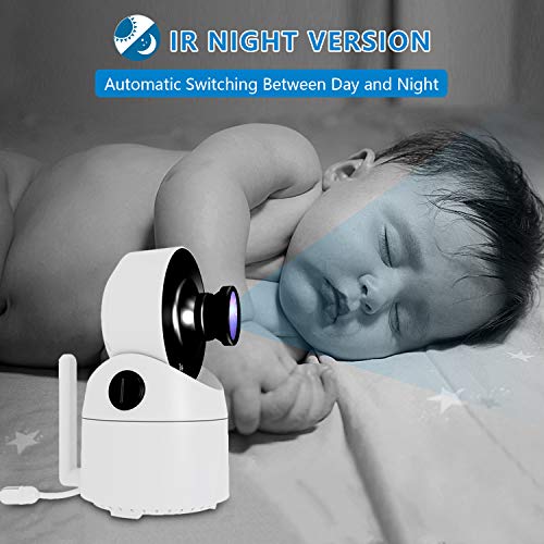 Wohome Video Baby Monitor with Interchangeable Optical Lens, 3.5" Display, Remote Pan-Tilt-Zoom Camera, Two-Way Audio, IR Night Vision and Thermal Monitor