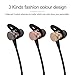 Wireless Bluetooth Headphones,Vincentius C4 Wireless In-Ear Noise Reduction earphone with Microphone Sweatproof Stereo Bluetooth Headset (Gold)
