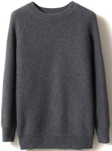 LONGMING Women's Winter Cashmere Knitted Crewneck Long Sleeve Warm Wool Pullover Sweater
