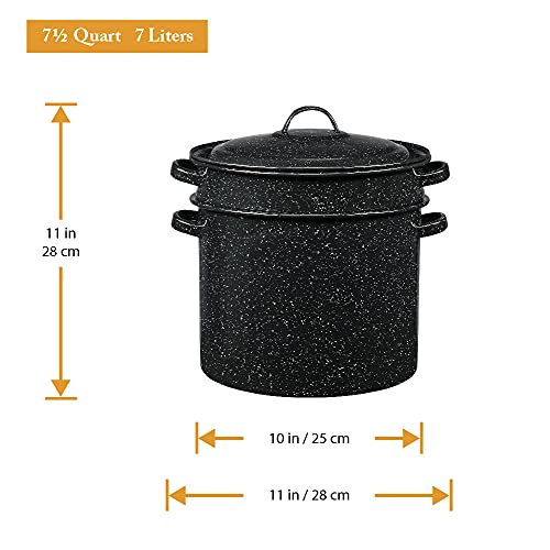 Granite Ware Enamelonsteel 12Piece Canner Kit, Includes 21.5 qt. Water Bath Canner with lid
