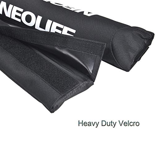 Neolife Car Roof Rack Pads for Surfboard Kayak SUP Snowboard Racks 19inch Long Large Aero Bars [Pair] - Thumbnail 3