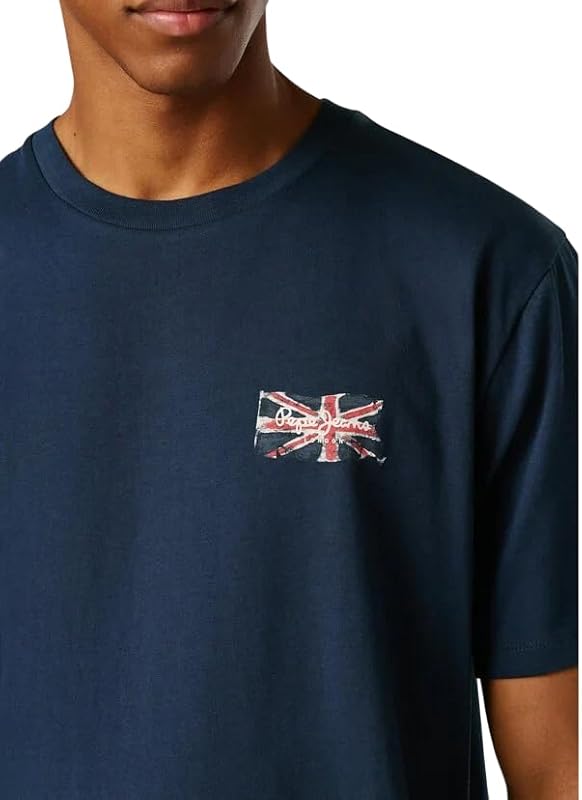 Small Flag T-Shirt, Bleu (Dulwich Blue), S Homme