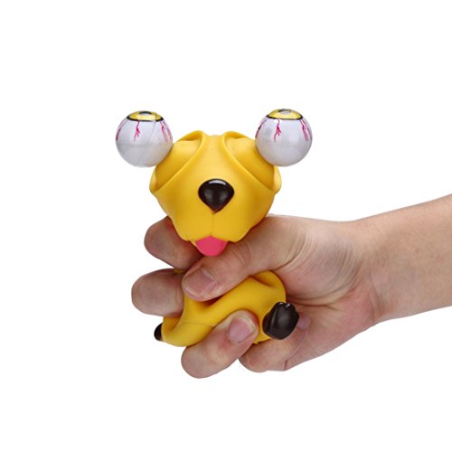 Gocheaper Squishy Toys,Novelties Pop Out Eyes Stress Reliever Squeeze Vent Toys Gift Animal Dinosaur&Dog (Dog) - Thumbnail 6
