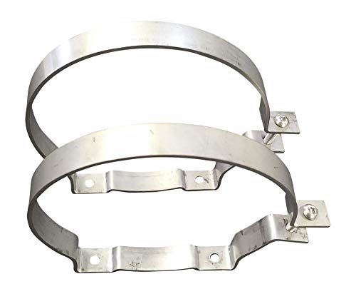 1 Gallon - 6x10 Center Fill Spun Aluminum Gas Tank - w/Stainless Steel Mounting Brackets - Riding Mower, GO-Kart, Mini Bike - 1/4 NPT - Made in the USA!