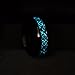 King Will Aurora 7mm/8mm Green/Blue Celtic Dragon Aurora Luminou Glow Black/Silver Titanium Wedding Ring for Unisex