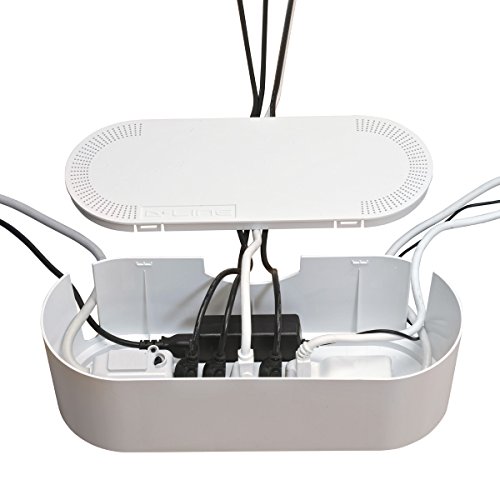 DLine Cable Management Box, Power Strip Holder, Floor Outlet Hiders