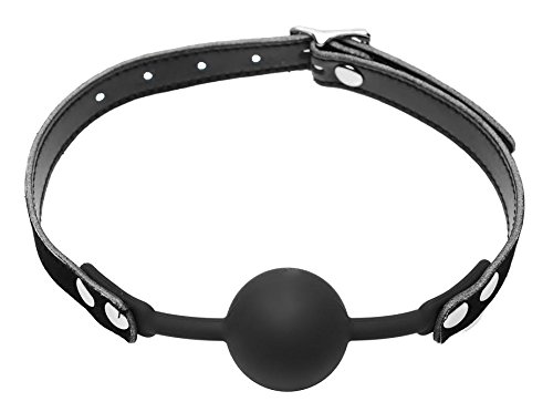 3 Ball+Gag+Silicone+Black+HappyNHealthy