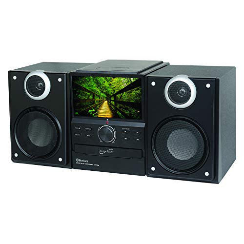 SuperSonic SC-877TV Bluetooth Stereo Speakers: Built-in TV with DVD Player | USB, SD, and AUX inputs
