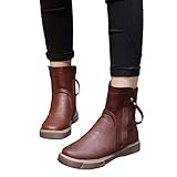 Offers,ZLolia Women Casual Leather Boots Zipper
