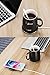 BeEcone Store 2 in 1 Wireless Heating Mug Warmer & Charger,Support All Devices Enables Qi Standard Intelligent Constant Temperature (about 122℉/50℃) for Home & Office (Black)