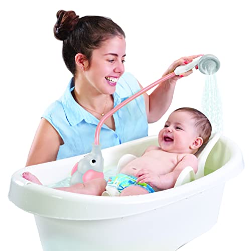 Yookidoo Baby Bath Shower Head Elephant Water Pump with Trunk Spout