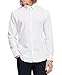 Calvin Klein Men's Slim Fit Solid Long Sleeve Non-Iron Button Down Shirt, White, Medium